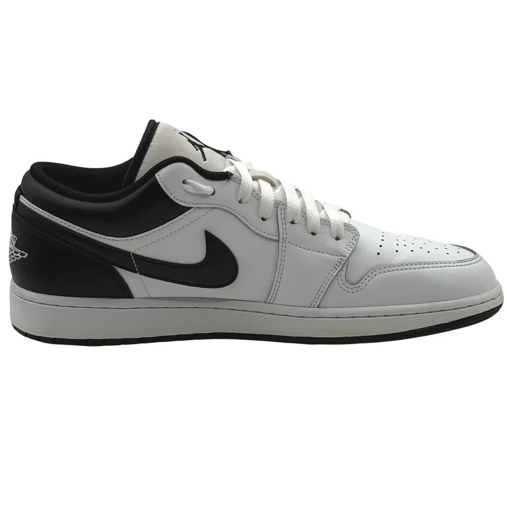 Nike Air Jordan 1 Low Men's Size 12 White Black Reverse Panda 553558-132 Retro